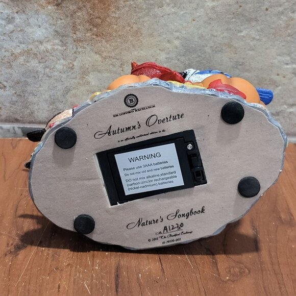 Bradford Exchange Touch Activated Songbirds Sculpture Autumns Overture A 1230 - Picture 6 of 13